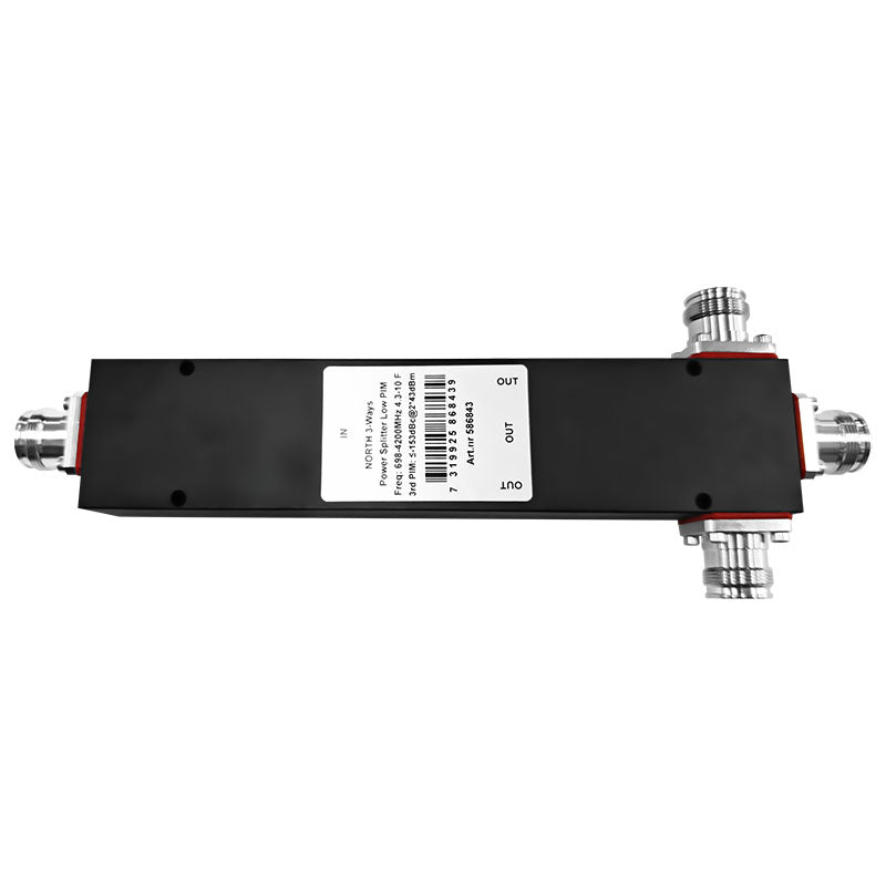 north-north-3-ways-power-splitter 698-4200 4.3-10-F Low PIM