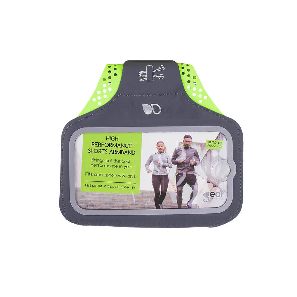 gear-gear-sportarmband-premium-universal Small 5" Grå/Gul