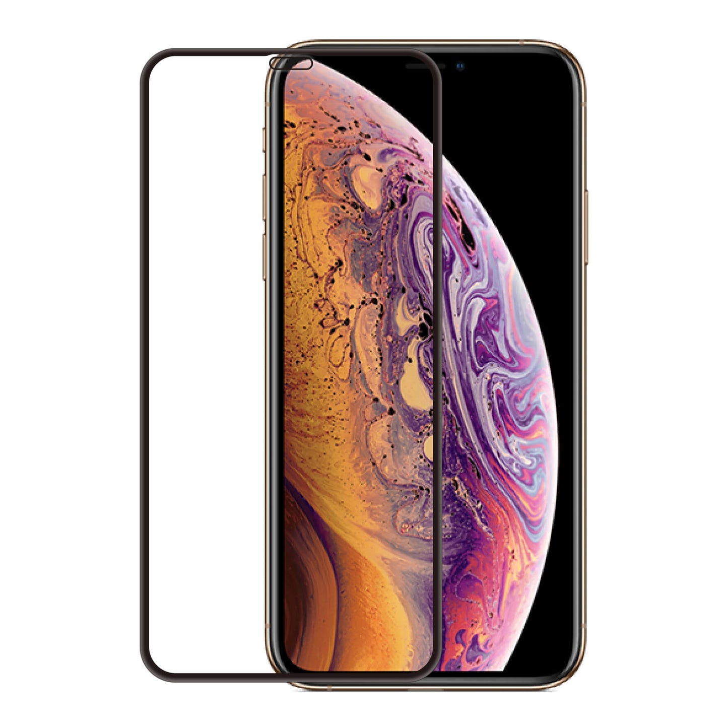 GEAR Härdat Glas 3D Gum Full Cover Svart