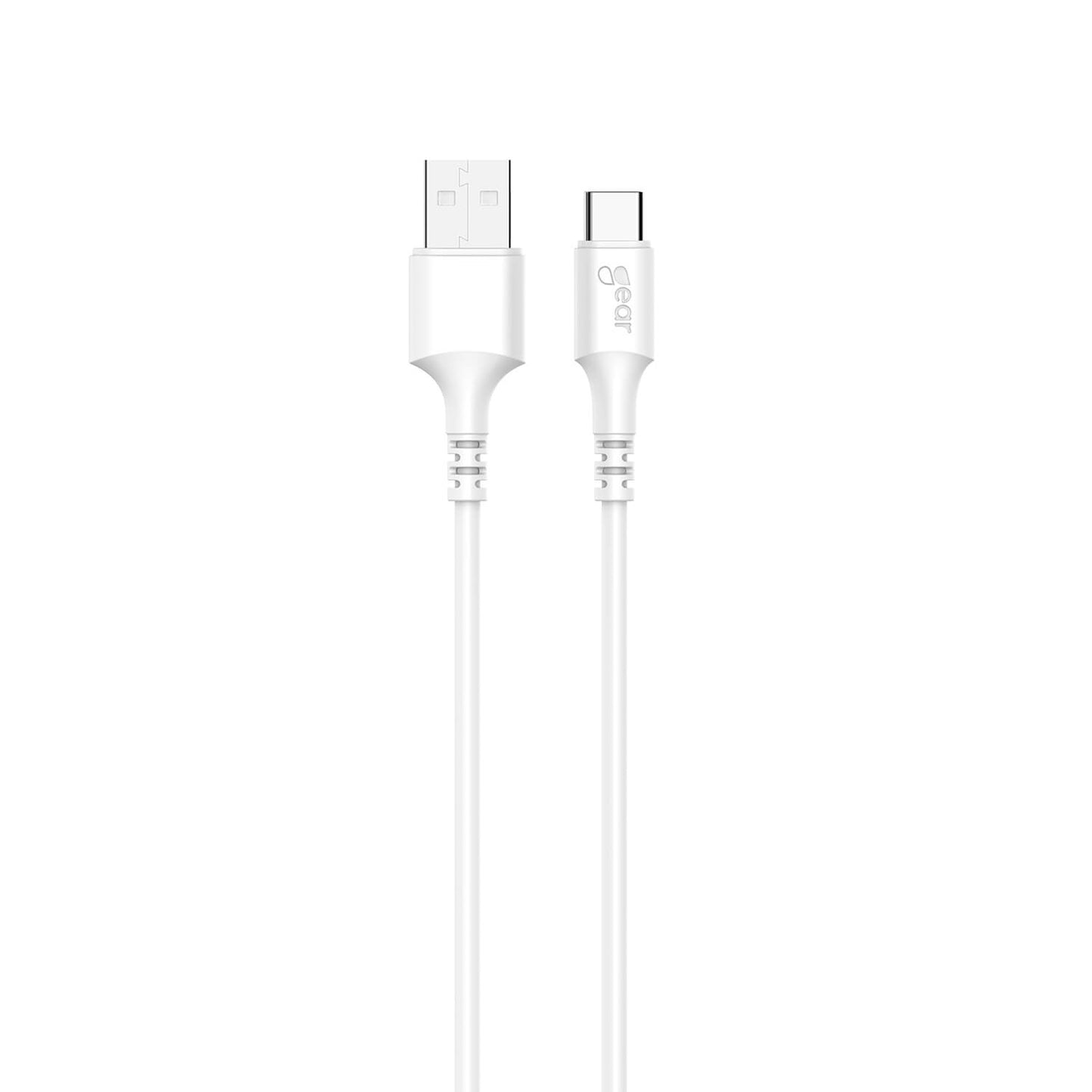 gear-gear-charging-cable-usb-a-usb-c-2-0 3m Vit gen2 Rund Kabel