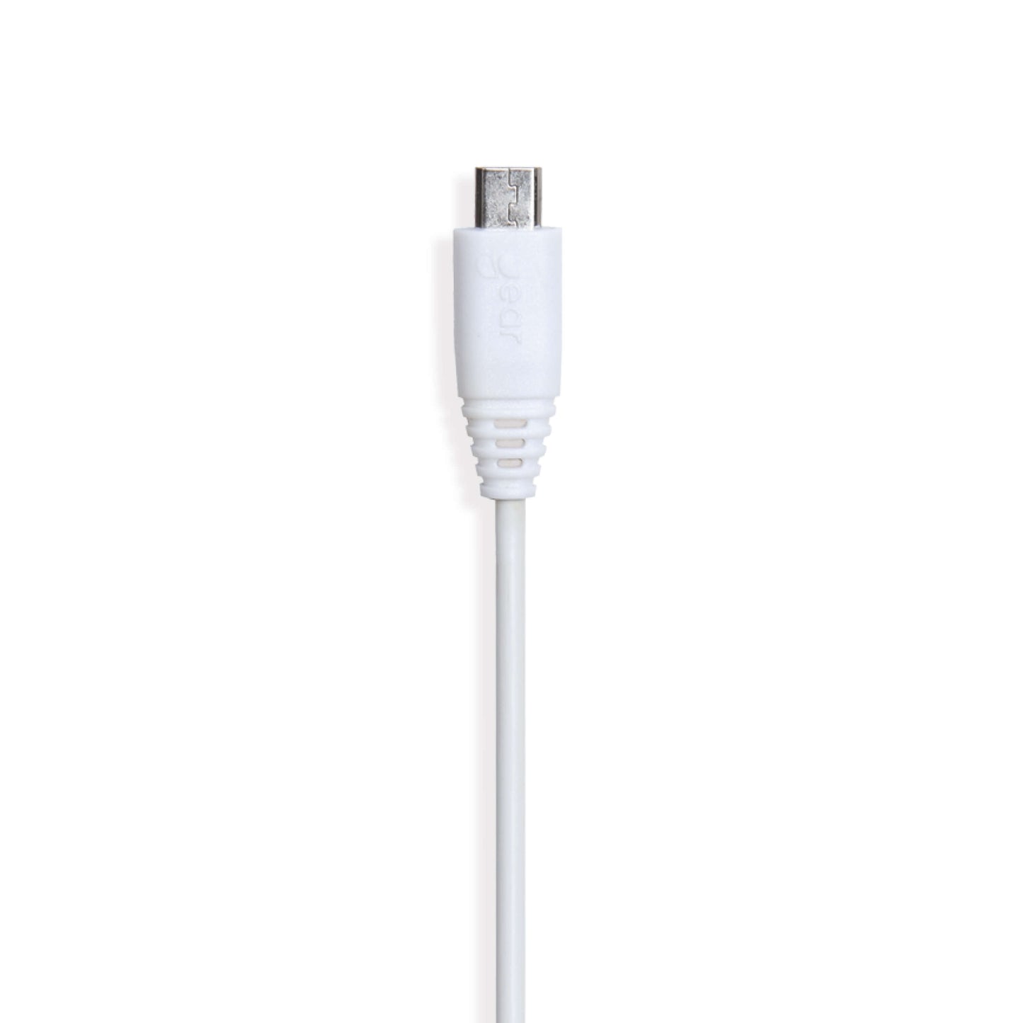 gear-gear-laddkabel-microusb-to-usb-a 0.3m Vit Rund Kabel