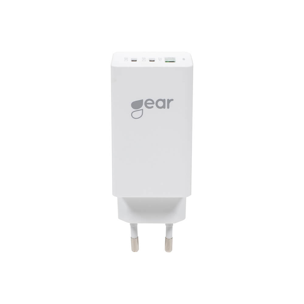GEAR Laddare GaN 220V 2xUSB-C + 1xUSB-A