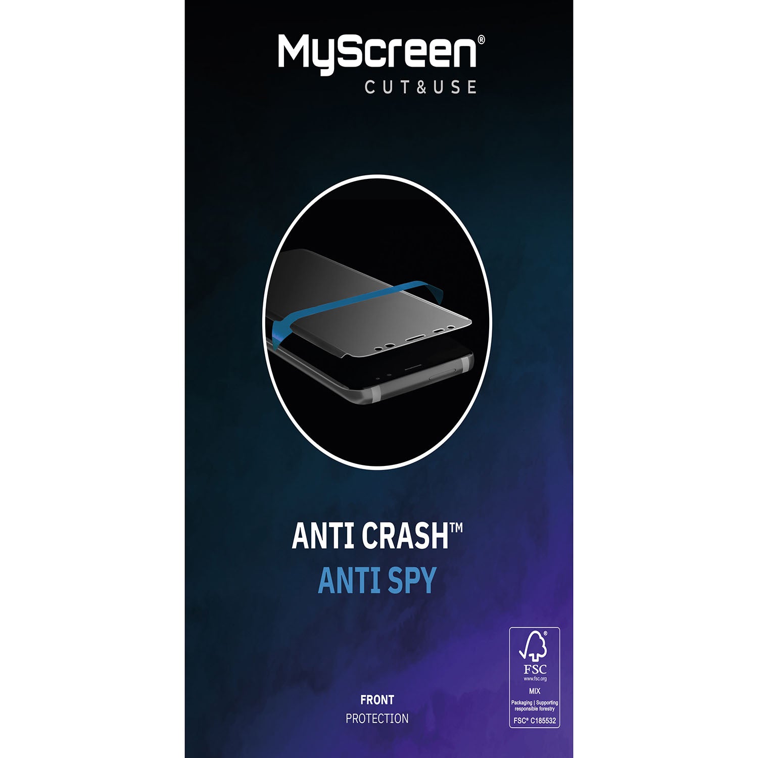 myscreen-myscreen-new-anticrasch-privacy Protective Film 6,5" Dry inst