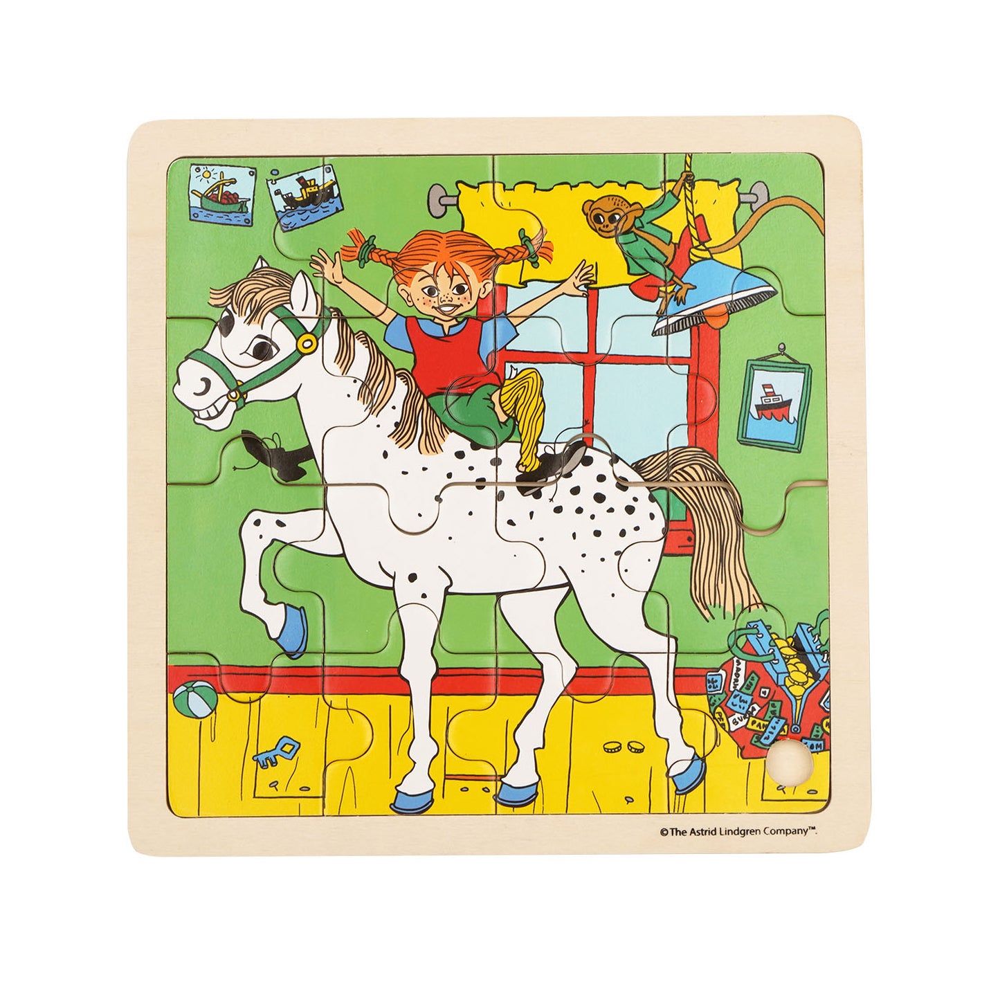 ASTRID LINDGREN ASTRID Pippi Puzzle Square
