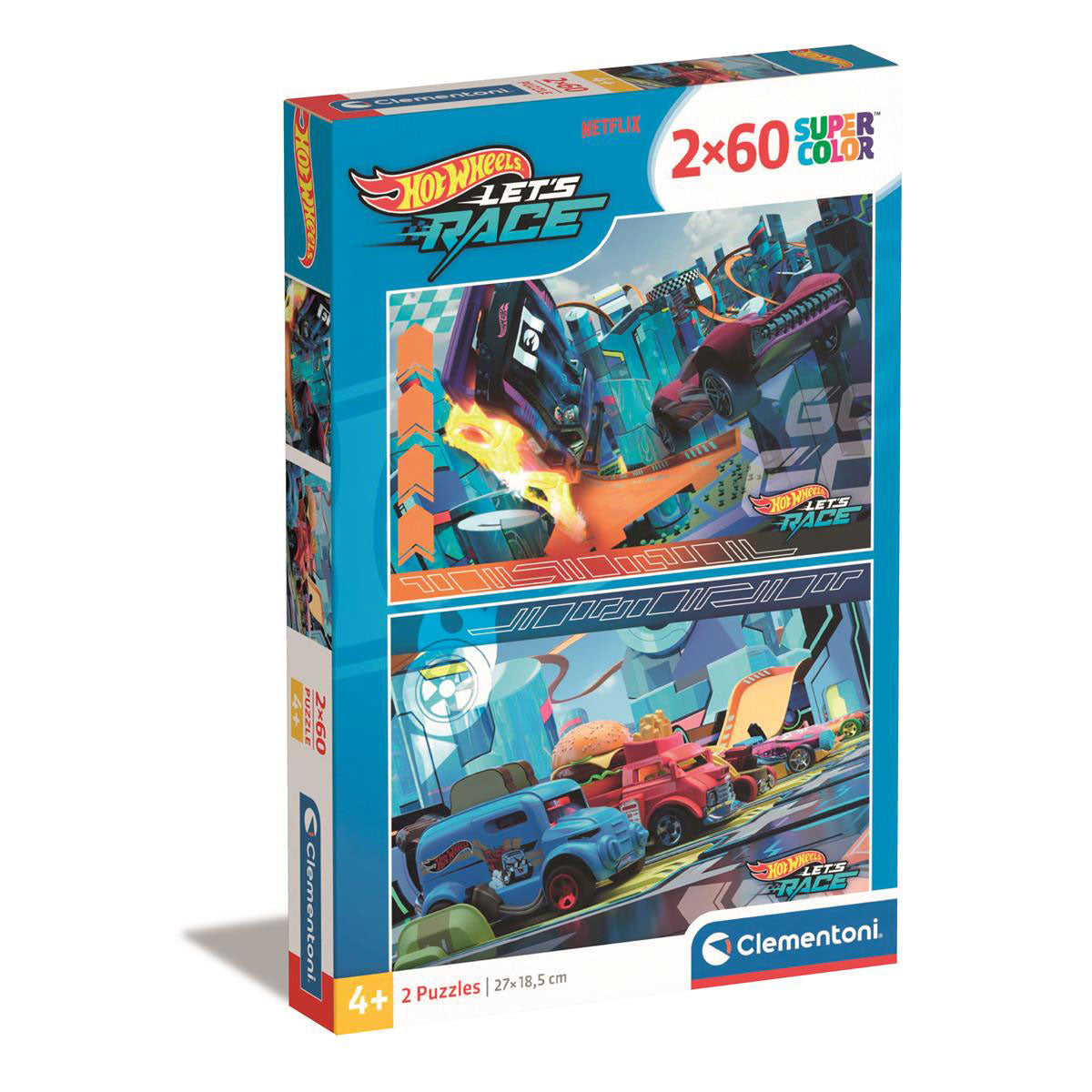 clementoni-clementoni-hotwheels 2X60pcs