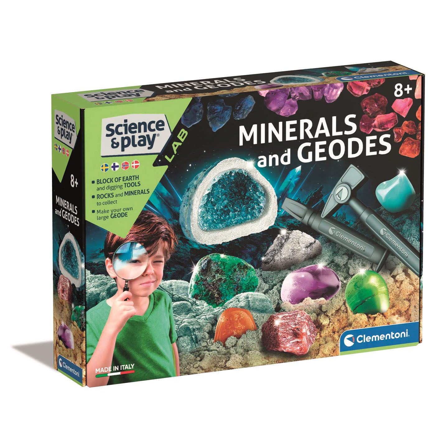 CLEMENTONI Science and Play Minerals and Geodes (Nordic)