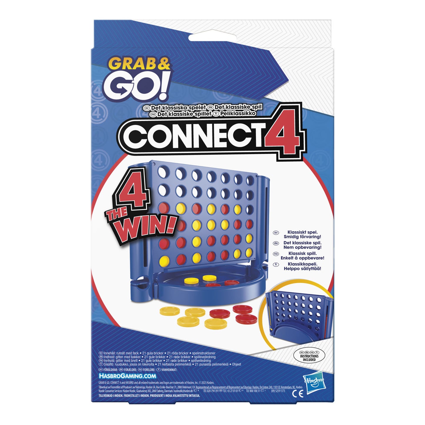 HASBRO GAMING HASBRO Grab and Go! Connect 4