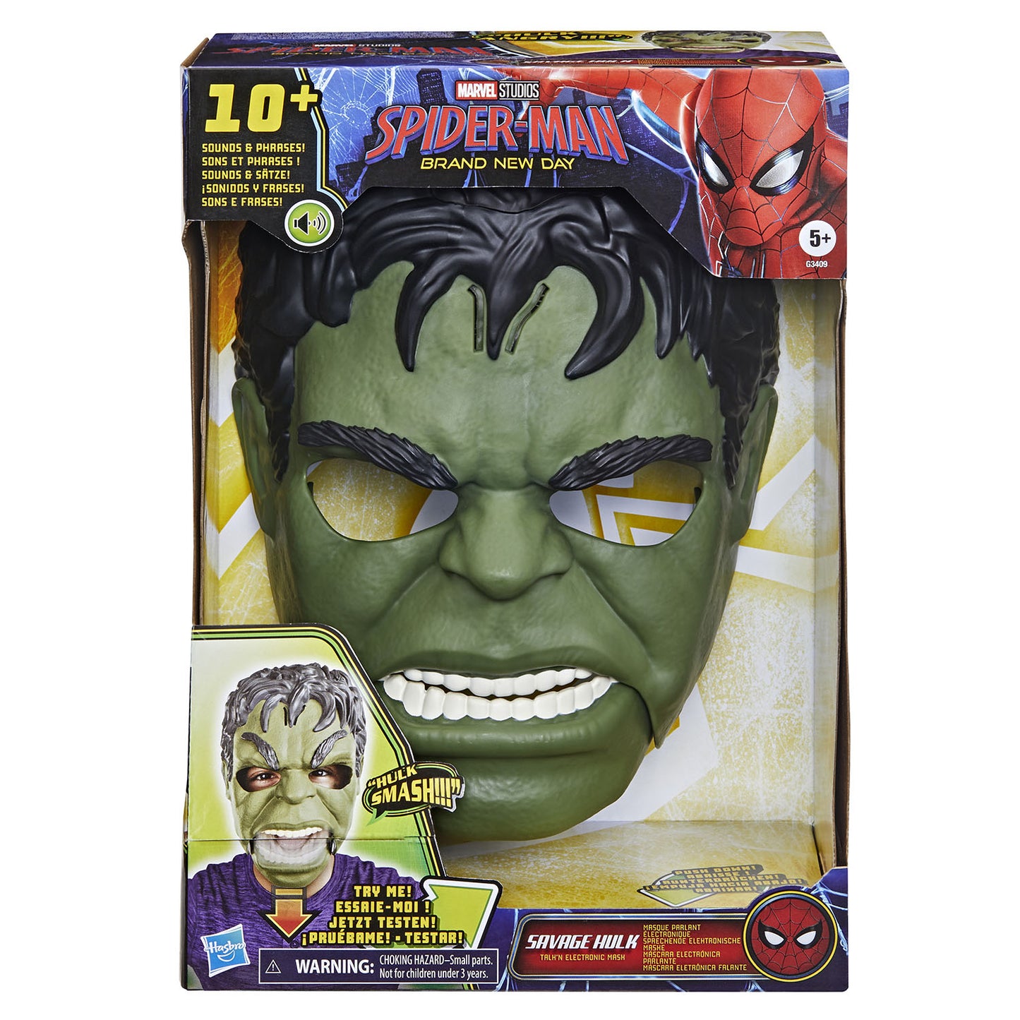 marvel-marvel-spider-man-bnd-role Play Raging Hulk Feature Mask
