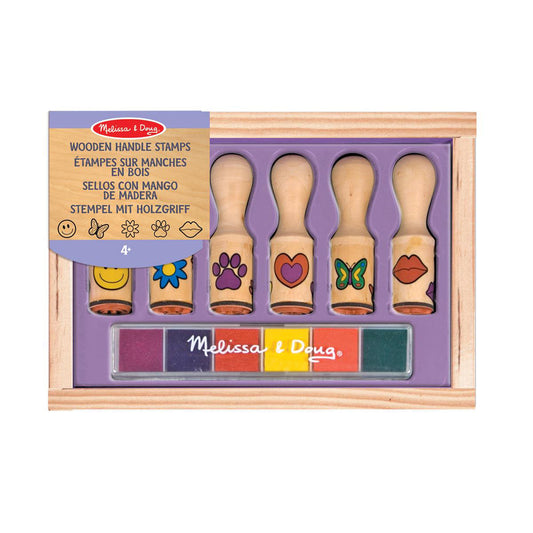 MELISSA & DOUG MND Wooden Stamp Set Happy