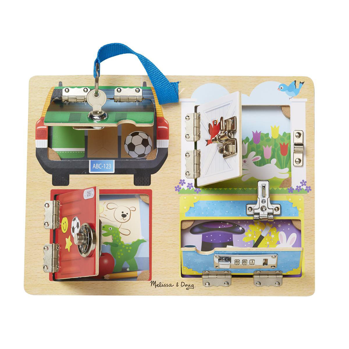 MELISSA & DOUG MND Activity Board Locks and