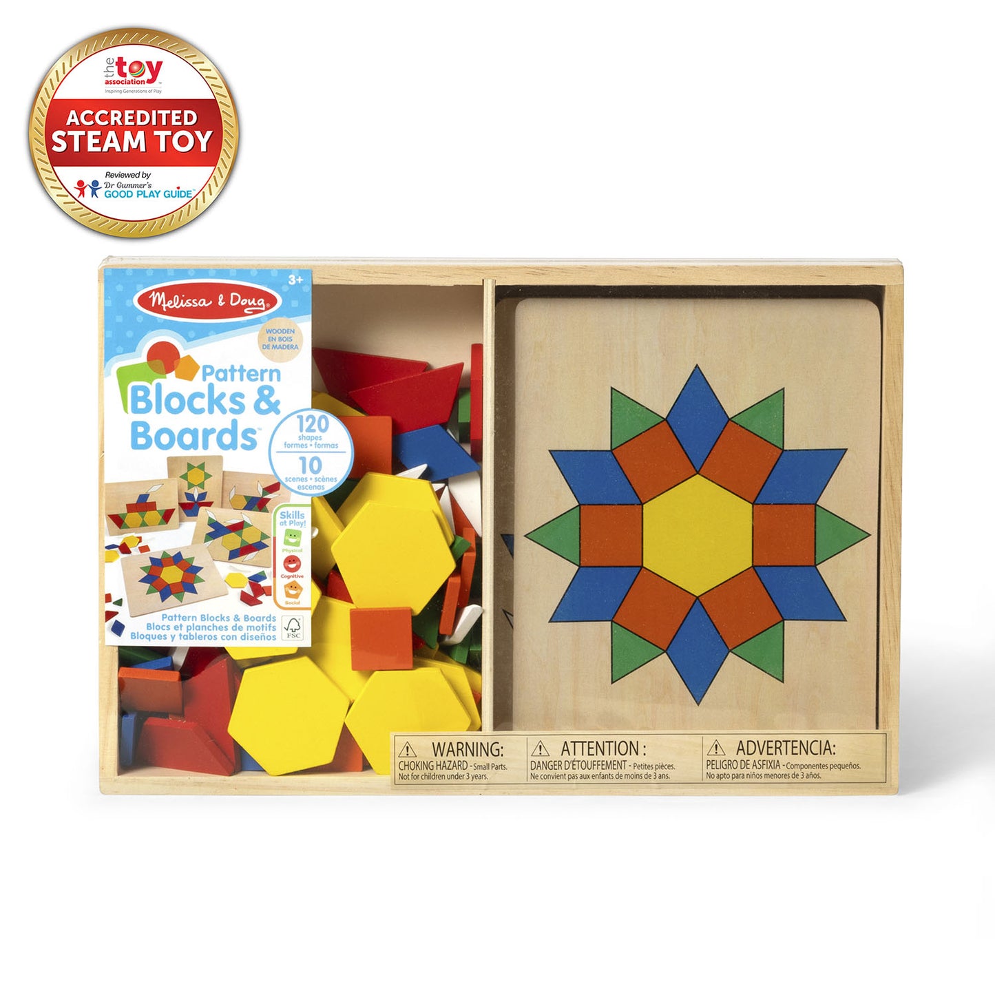 MELISSA & DOUG MND Wooden Pattern Blocks