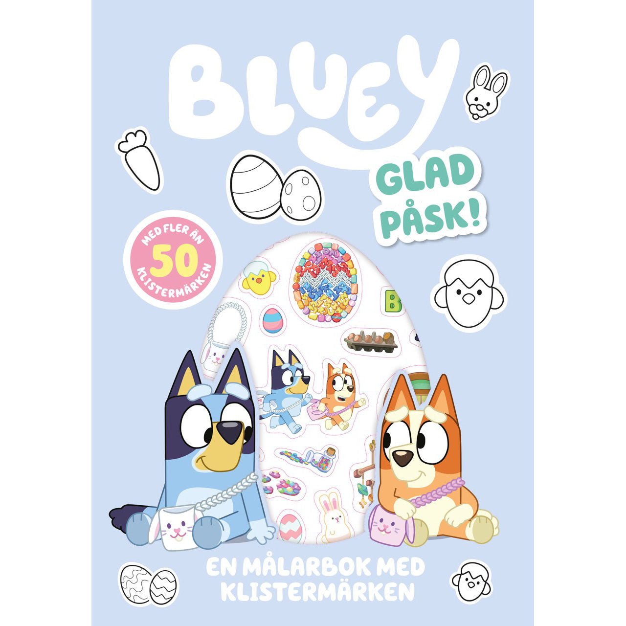 BLUEY Glad påsk: En målarbok med