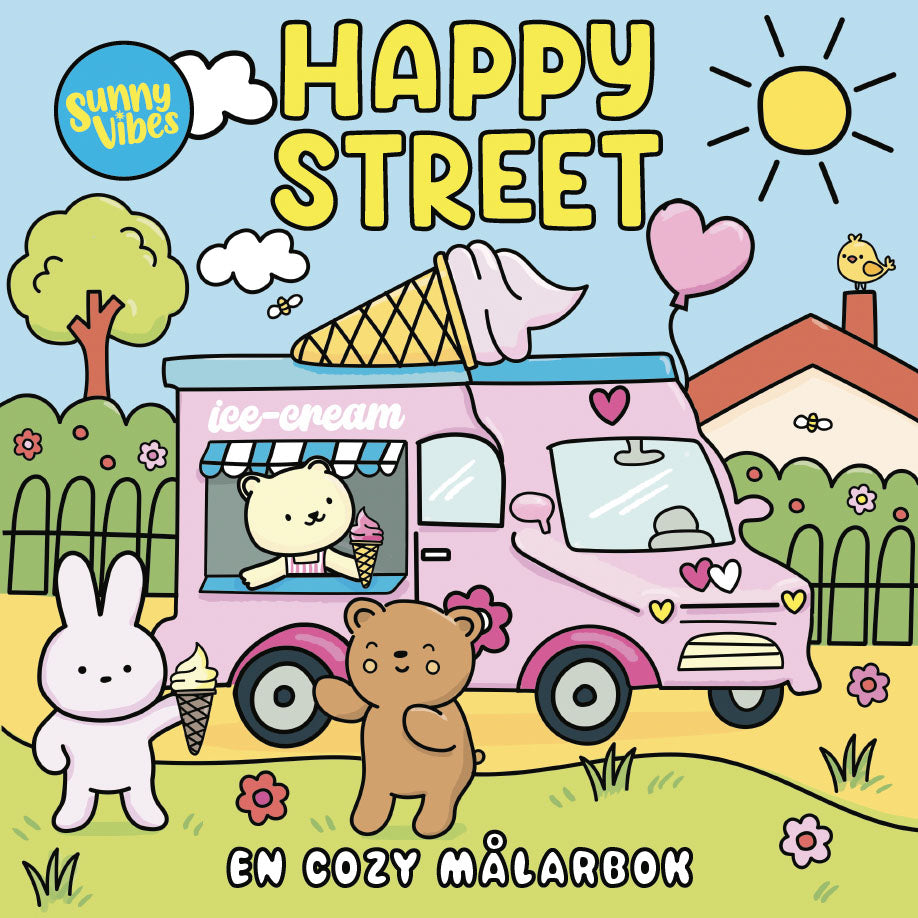 TUKAN FÖRLAG Målarbok : Cozy Happy Street