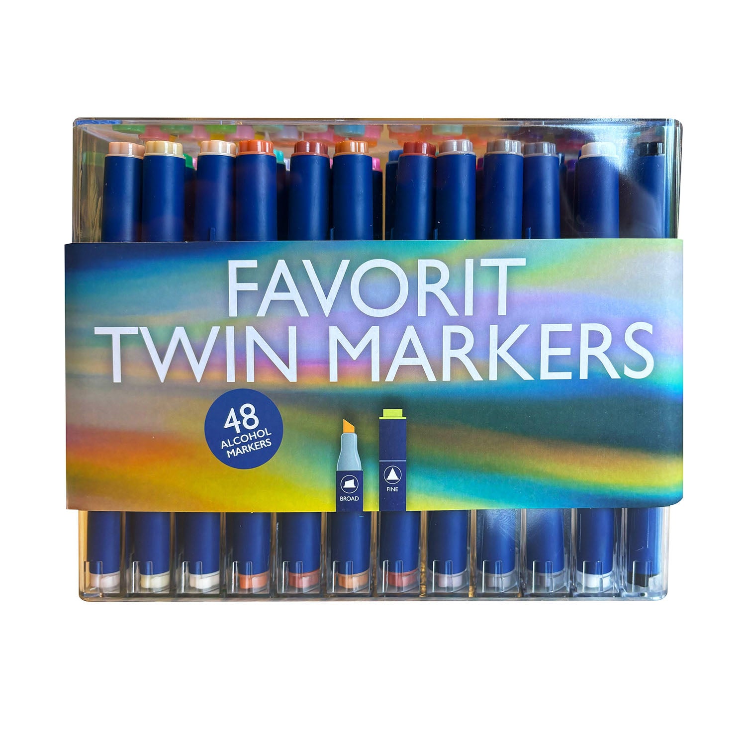 nassau-nassau-round-dual-markers 48pcs