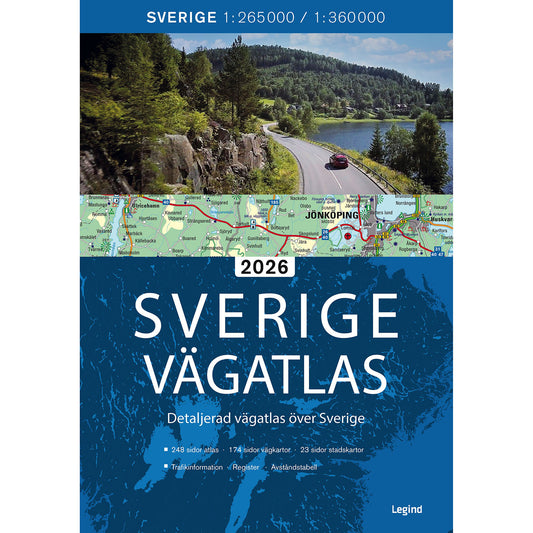 LEGIND Sverige vägatlas 2026