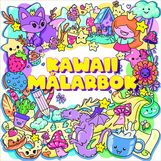 TUKAN FÖRLAG Kawaii målarbok