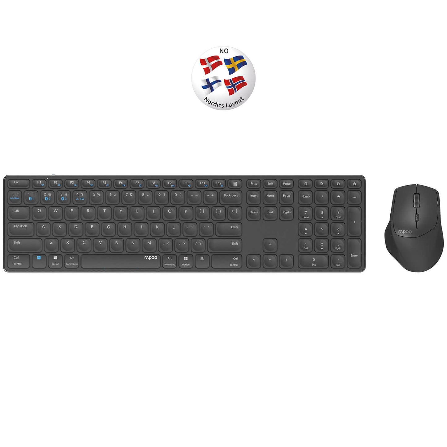 RAPOO Keyboard/Mice Set 9800M