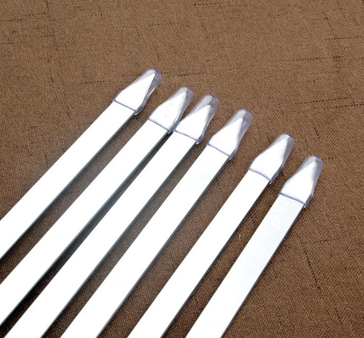 Premium Grillspett med Trähandtag – 6Pack inkl. Förvaringspåse