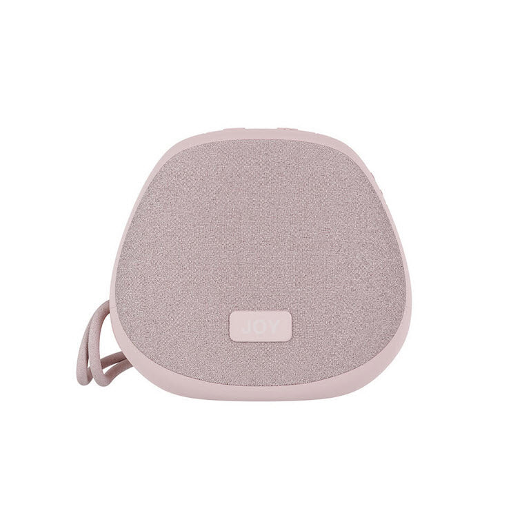 Rosa Bluetooth Högtalare ifrån Happy plugs modell Joy med snöre