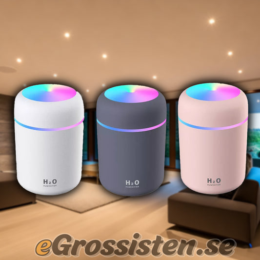 H2O Luftfuktare 3kulörer, ren och fräsch luft