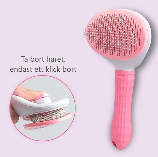 hårborste, ta bort håret från borsten enkelt med ett klick