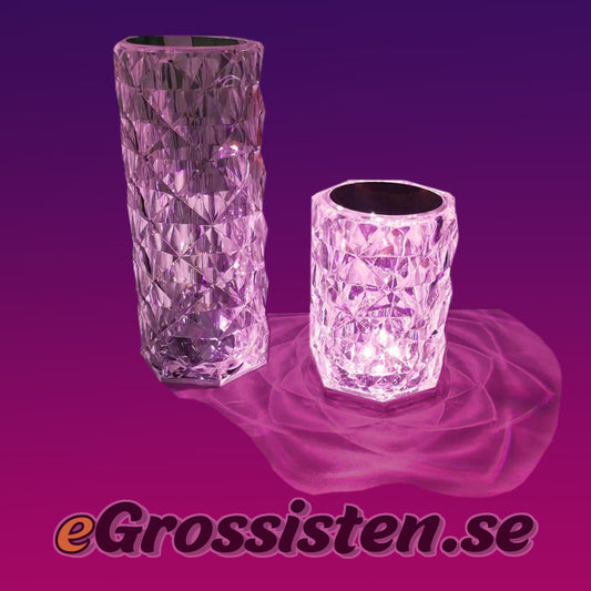 lyxig ledlampa med roseffekt