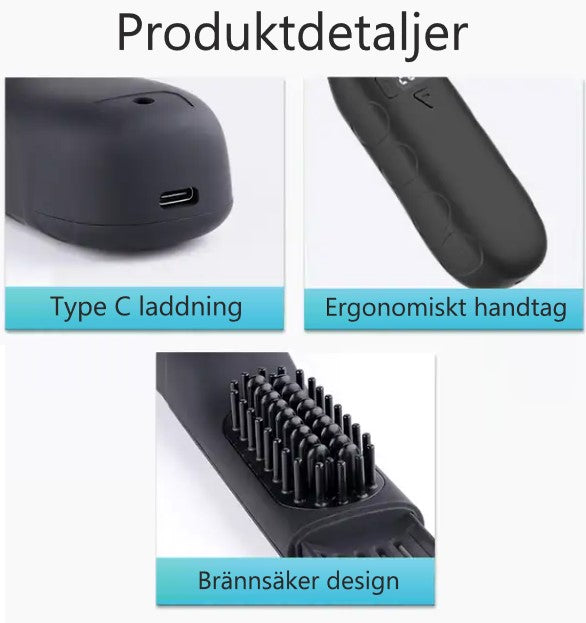 Perfekt Styling för Hår och Skägg – Elektrisk Skäggborste