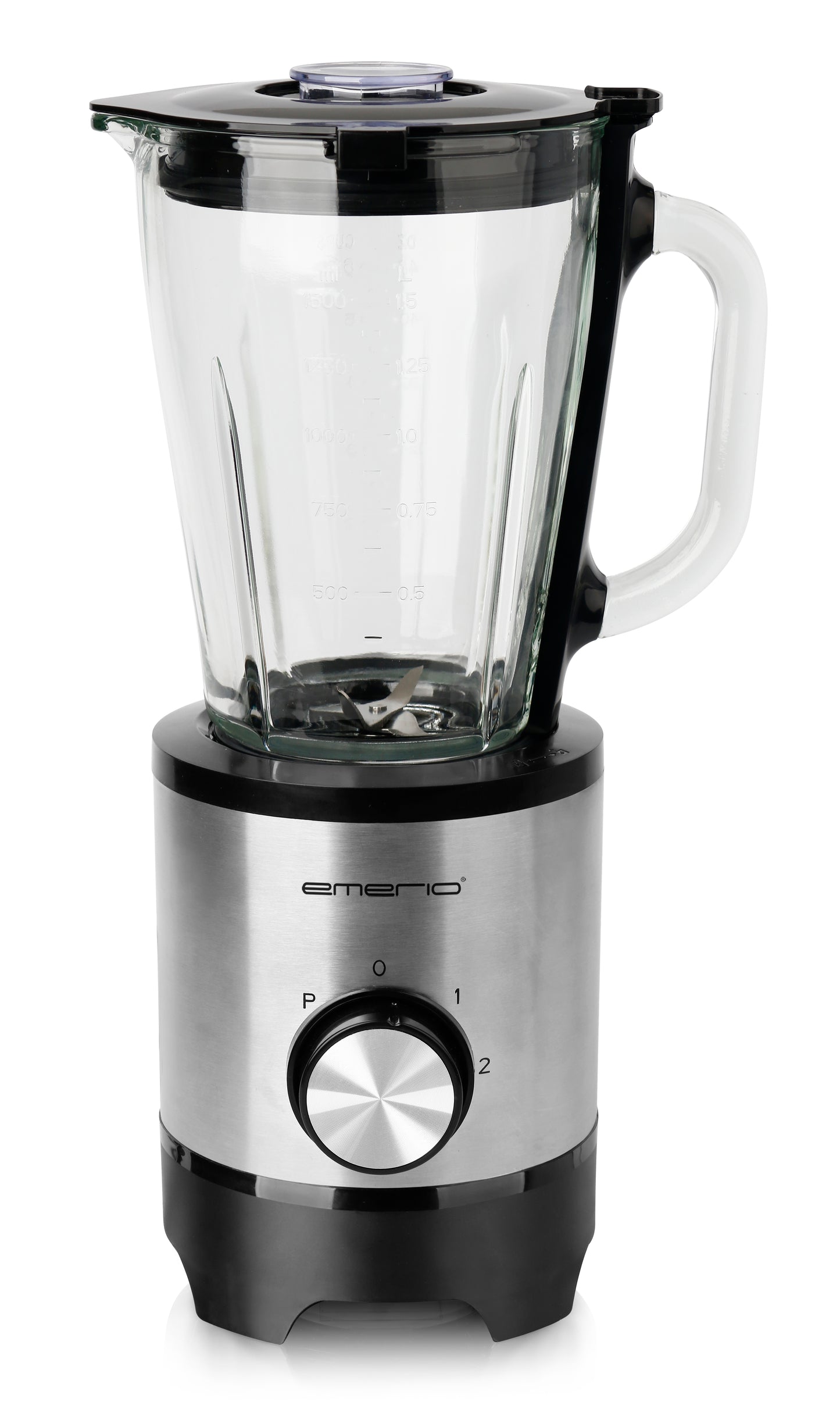 EMERIO Mixer 1,5l – Stilren kraft med iskrossfunktion