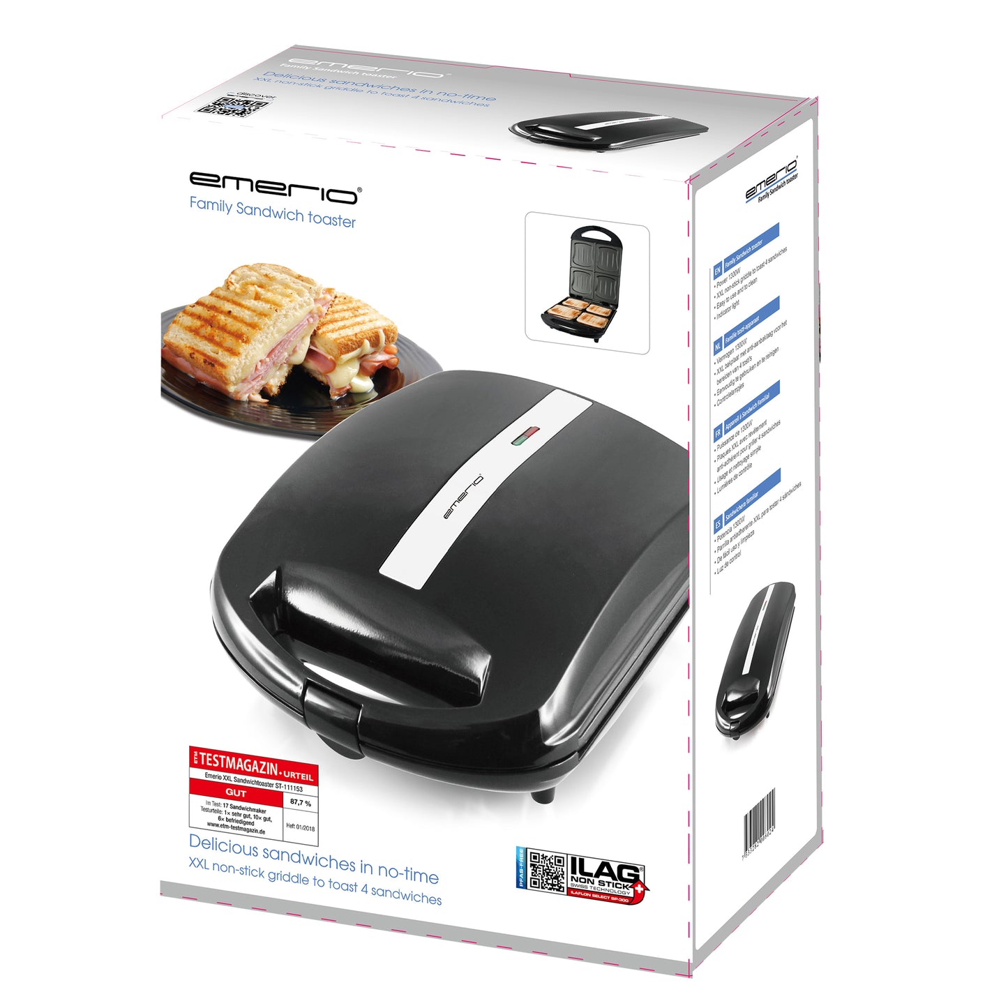 Emerio Sandwichmaker ST-111153.4 – produktbild 3