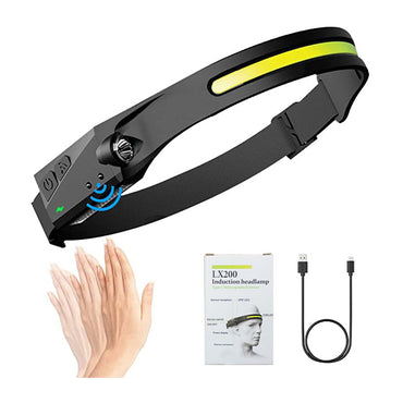 LED-Pannlampa 350Lumen 5ljuslägen med rörelsesensor COD LED, XPE LED - eGrossisten