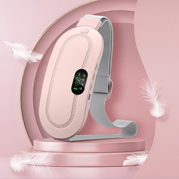 Rosa värmekudde med display