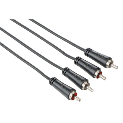 hama-hama-kabel-audio-2xrca-2xrca Svart 3m