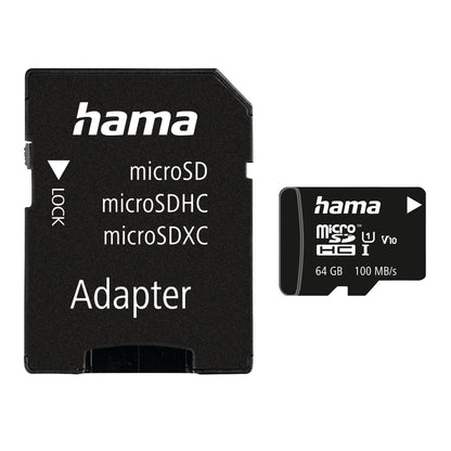 hama-hama-memory-card-micro-sdhc 64GB Class 10 UI V10 100MB/s
