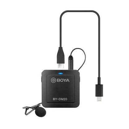 boya-boya-mikrofon-lavalier-x2 BY-DM20 2-Kanals USB-C/Lightning 2m