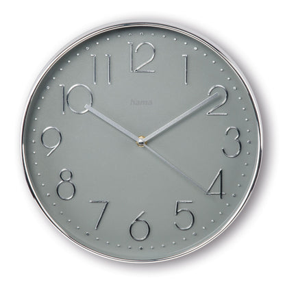hama-hama-corsica-wall-clock 30 cm Silver