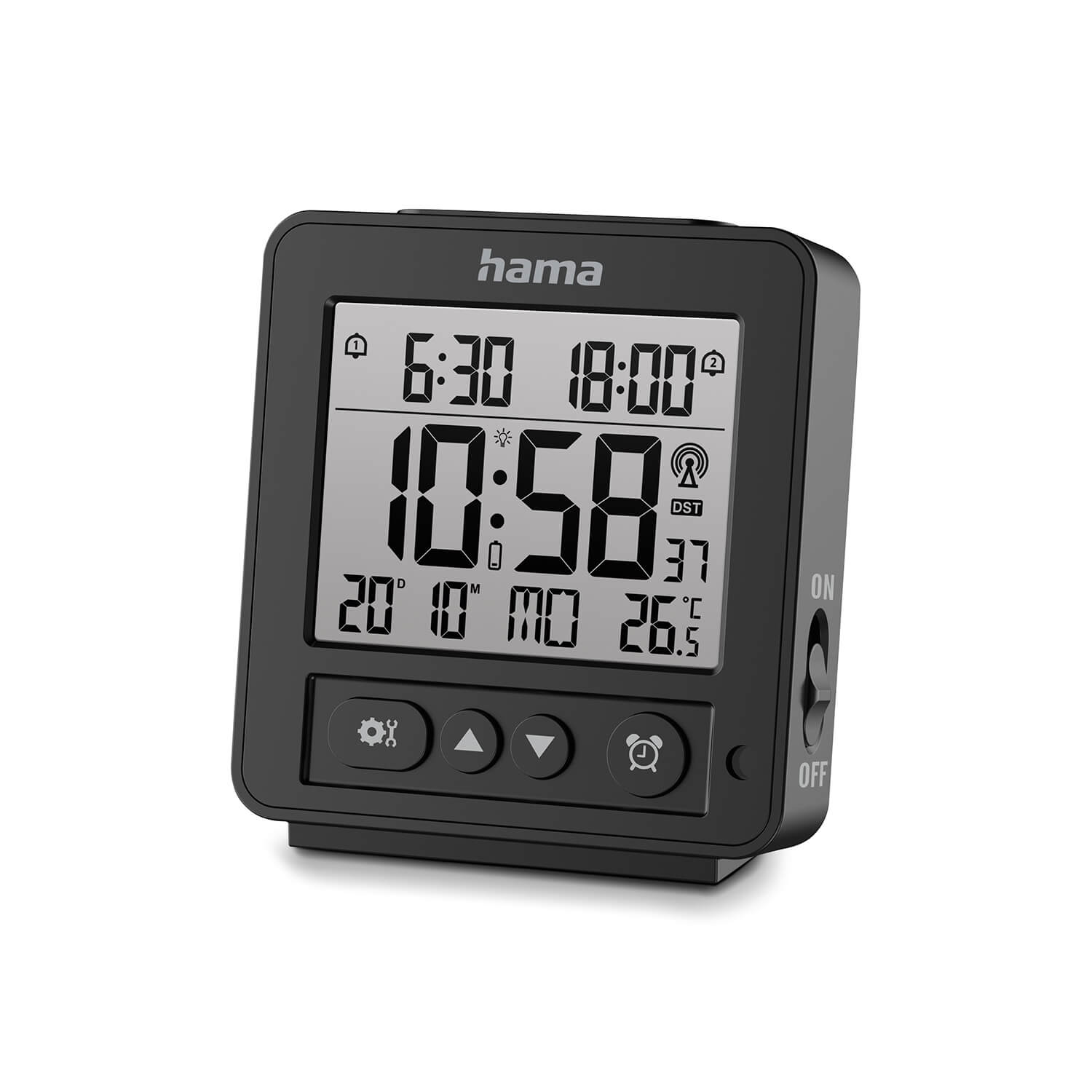 hama-hama-digital-alarm-clock-rhodos DCF Black