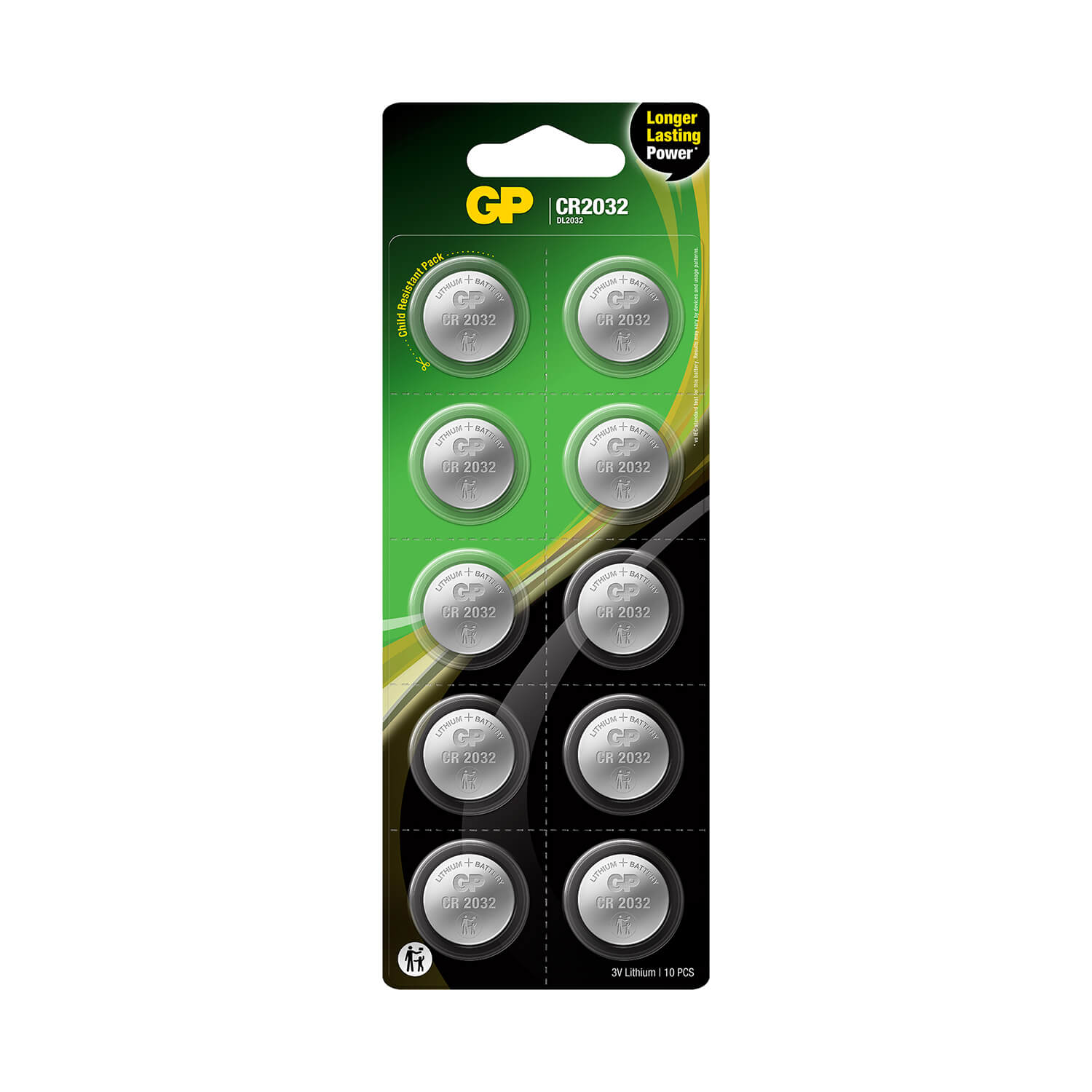 gp-gp-lithium-coin-cell CR2032 10-pack