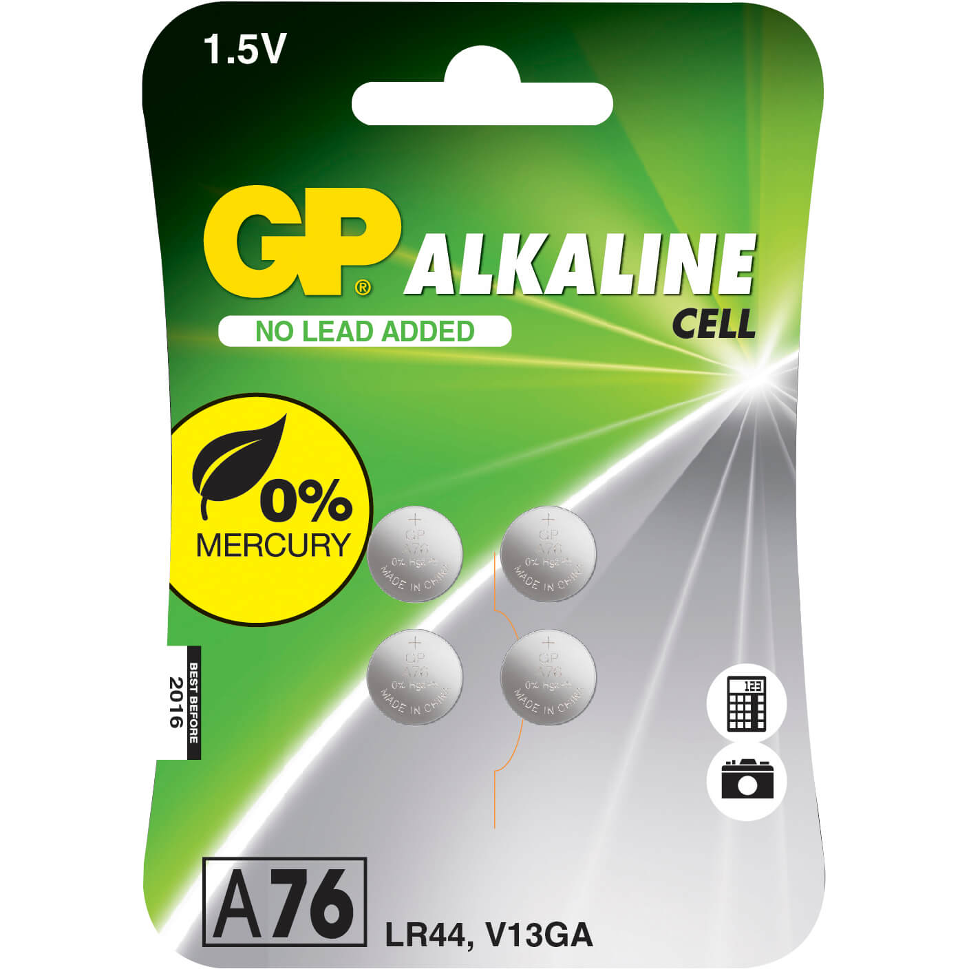 gp-gp-alkaline-coin-cell LR44 A76 4-pack