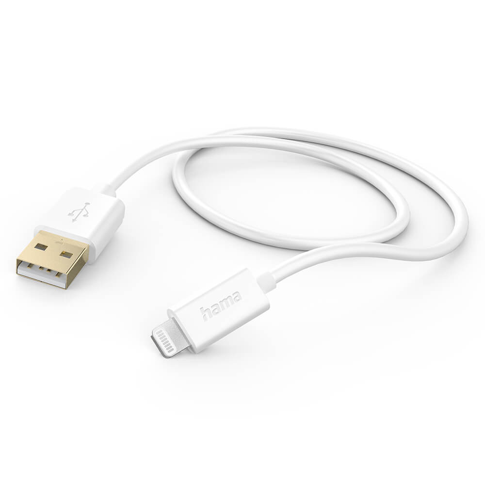 hama-hama-charging-cable USB-A to Lightning White 1.5m