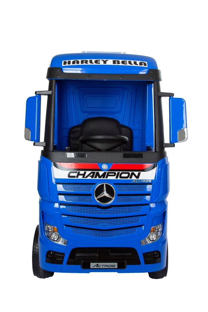 Mercedes Actros eltruck för barn 12V – 4 motorer, gummihjul & fjädring | Lastbil barn med fjärrkontroll<