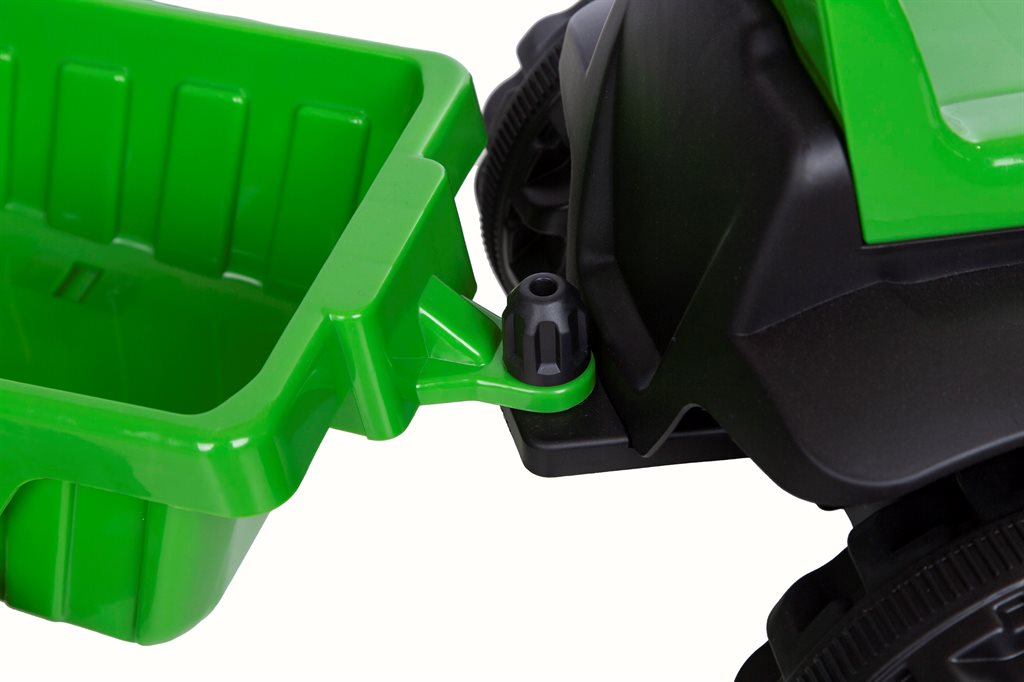 Azeno Eltraktor för barn med släp 6V batteridriven traktor