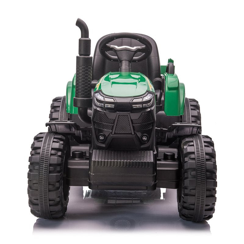 Azeno Farmer Powermax eltraktor 24V med släp – gummihjul, 2x200W motorer & fjärrkontroll