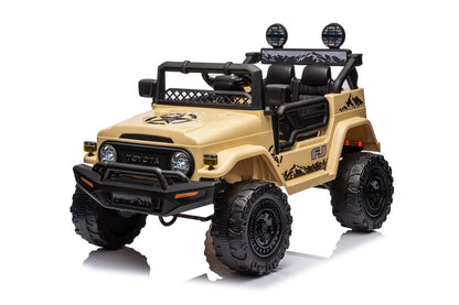 Toyota FJ Cruiser elbil för barn 12V – 4 motorer, gummihjul & fjärrkontroll | Elbil barn offroad