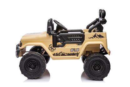Toyota FJ Cruiser elbil för barn 12V – 4 motorer, gummihjul & fjärrkontroll | Elbil barn offroad