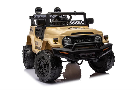 Toyota FJ Cruiser elbil för barn 12V – 4 motorer, gummihjul & fjärrkontroll | Elbil barn offroad