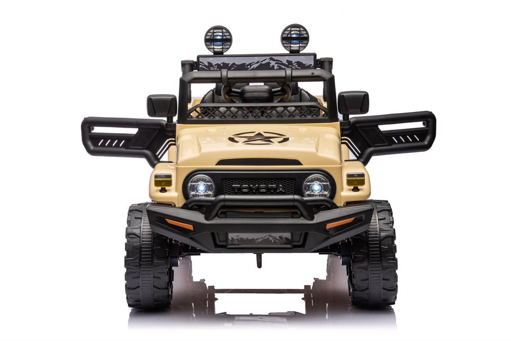 Toyota FJ Cruiser elbil för barn 12V – 4 motorer, gummihjul & fjärrkontroll | Elbil barn offroad