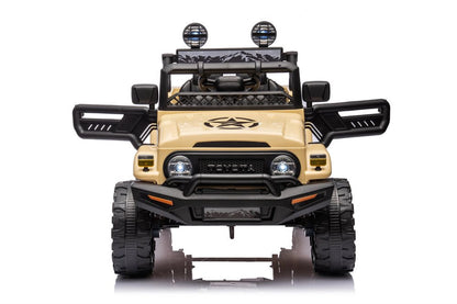 Toyota FJ Cruiser elbil för barn 12V – 4 motorer, gummihjul & fjärrkontroll | Elbil barn offroad
