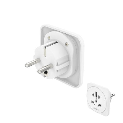 hama-hama-traveladapter-type-e-f Universal World-EU White