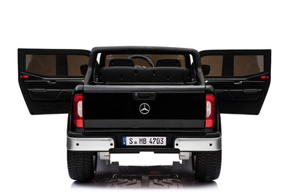 Mercedes X-Class elbil för barn 4x4 – 2-sits, gummihjul & fjärrkontroll