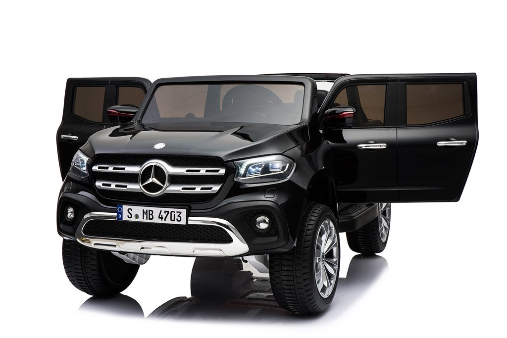 Mercedes X-Class elbil för barn 4x4 – 2-sits, gummihjul & fjärrkontroll